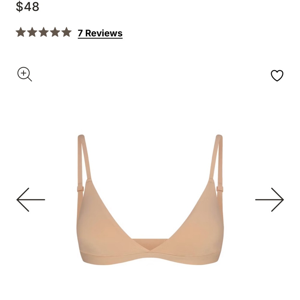 Skims nude bra